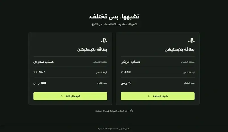 معاينة قسم خلّ الفرق واضح.