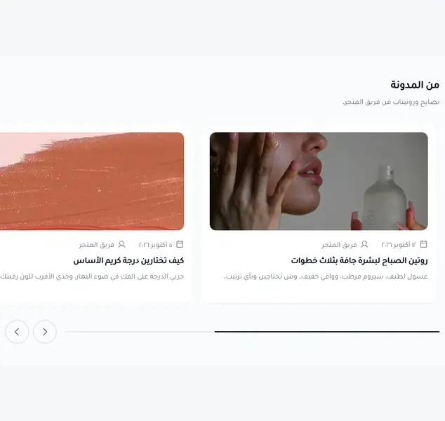 معاينة قسم المدونة